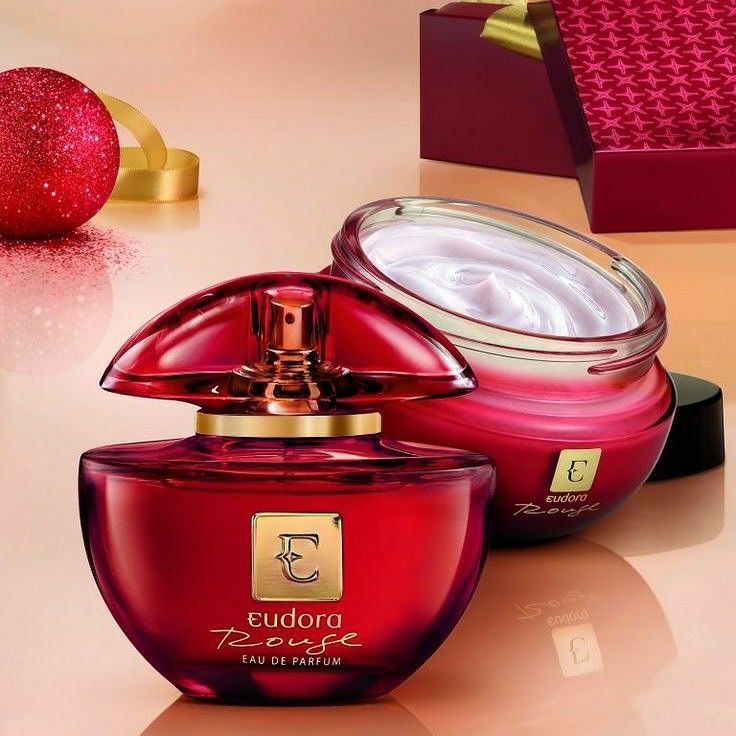 Kit Dia das Mães - Perfume e Creme Hidratante Eudora Rouge 100ml
