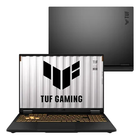 Notebook Asus Tuf Gaming F16 Fx608jmr Nvidia Rtx 5060 Intel Core I5 14a 8gb Ram 512gb Ssd Linux 16  Led Fhd+ Nível Ips Jaeger Gray Rv261