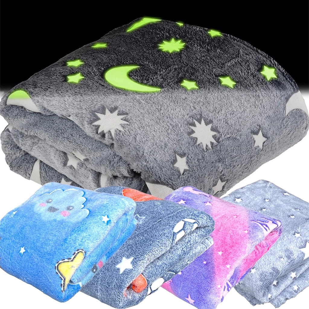 Manta Cobertor Infantil Brilha no Escuro 200 x 180 cm