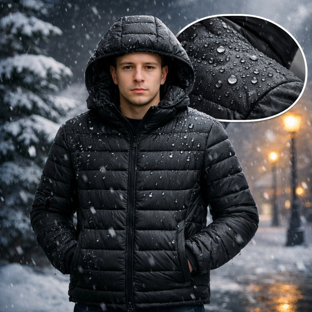 Jaqueta Puffer Masculina Bobojaco Bomber Blusa de Frio Inverno Neve Com Touca Removível Exclusivo