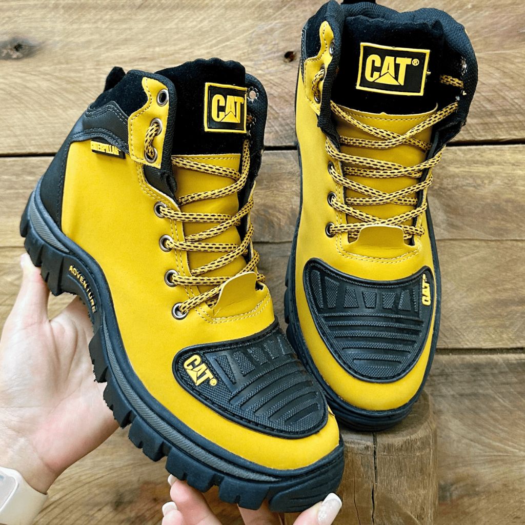 Bota Caterpillar Masculino Coturno Adventure Impermeável Palmilha Gel Pronta Entrega