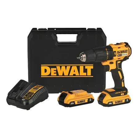 Parafusadeira E Furadeira De Impacto 13mm 20v Dewalt Dcd7781d2 Com 2 Baterias, Carregador E Maleta Amarelo 127/220v