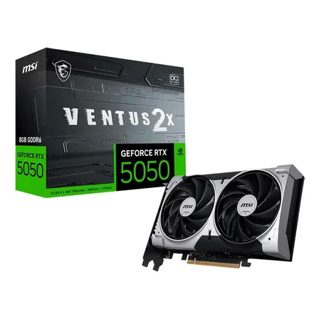 Placa De Vídeo Nvidia Geforce Msi Rtx5050 8gb Ventus 2x Oc