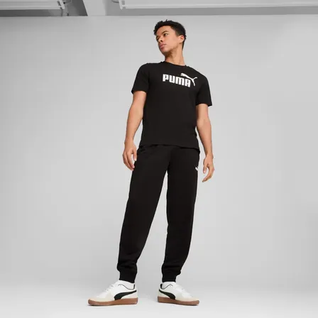 Camiseta Masculina Ess Logo Tee  Puma Puma Black Lisa G