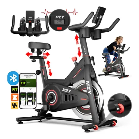 Bicicleta Ergométrica Spinning Inércia 32kg + Bluetooth App Preto