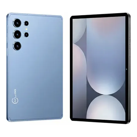 Tablet 10.1 4g 5g 6gb 128gb Android 13 Teclado Caneta Capa Azul-aço
