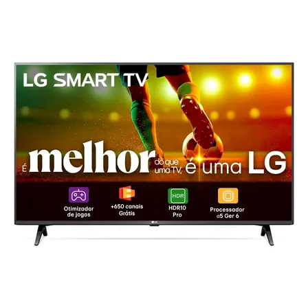 Smart TV LG 43"Full HD, Processador A5 Ger6, AI, Alexa e webOS 23 - 43LR6700PSA