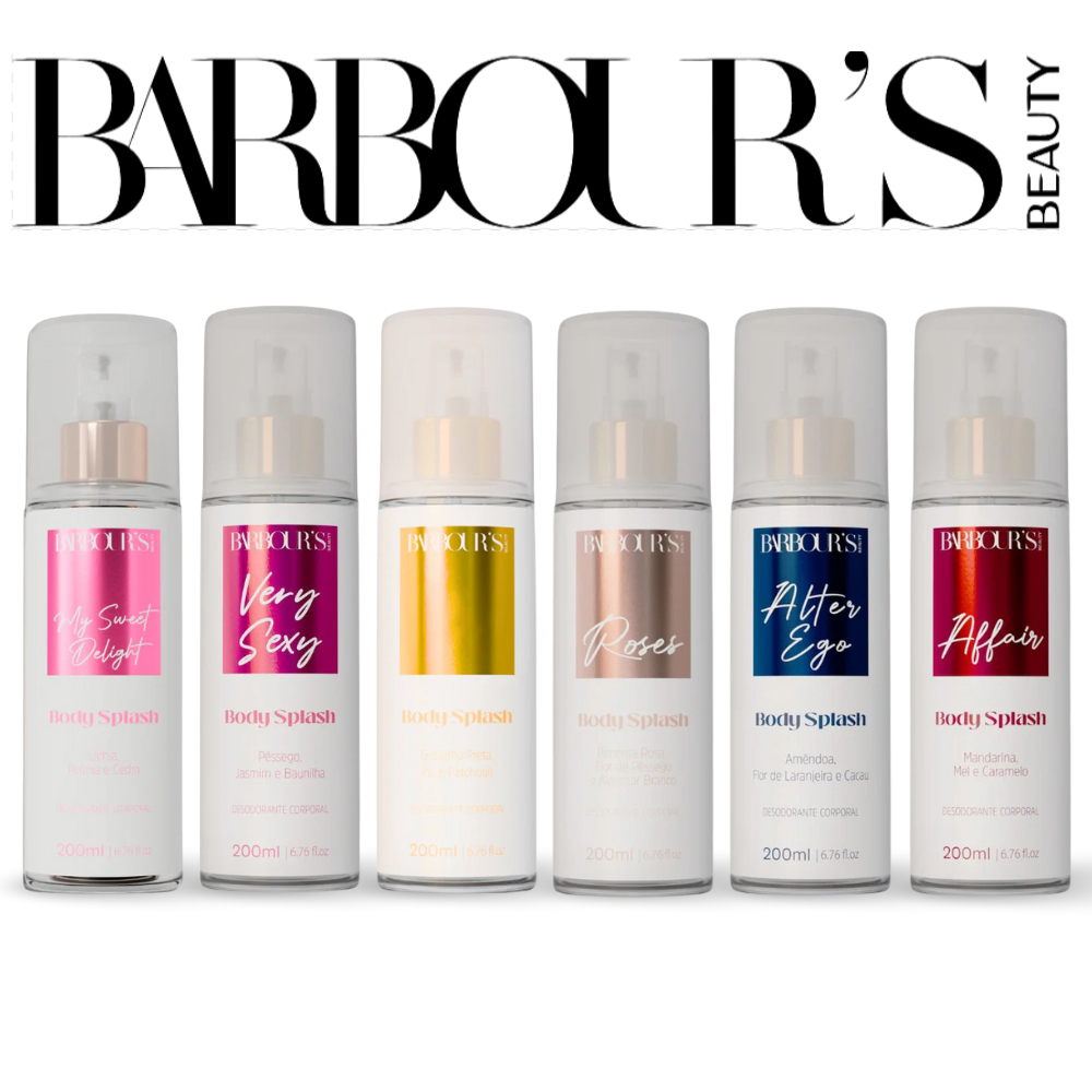 Body Splash Feminino 200ml Desodorante Corporal Alta Fixação - Barbour’s Beauty