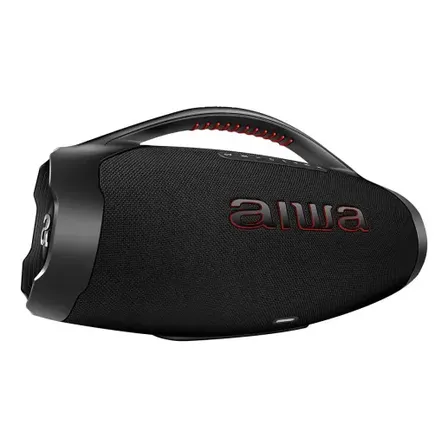 Caixa De Som Boombox Aiwa Aws-bbs-01b 200w Rms Bluetooth Res Cor Preto