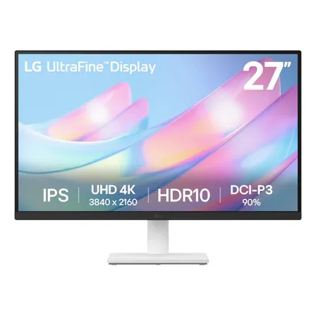 Monitor LG UltraFine™ - Tela IPS UHD 4K 27", HDR10, DCI-P3 90%, Dynamic Action Sync – 27US500-W