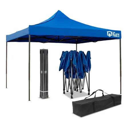 Tenda Gazebo Sanfonada Articulada 2x2m Durável Proteção Ao Ar Livre Camping Praia Btg200m The Black Tools