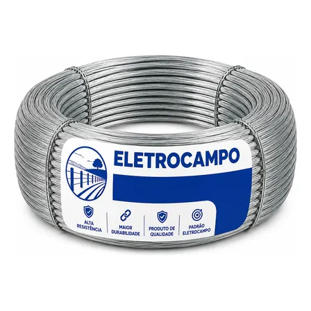 Arame Galvanizado Cerca Elétrica Rolo 1400 M. Cerca Rural Galvanizado