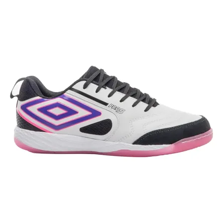 Chuteira Indoor Futsal Umbro Pro5 Bump Coral Couro Original