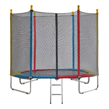 Cama Elástica Infantil Protoys de 2,44m Colorida com Rede de Proteção