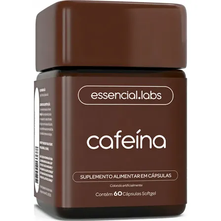CAFEÍNA 100% PURA 200mg por Cápsula - 60 Cápsulas Softgel - Termogênico com Fórmula Concentrada para a Máxima Absorção
