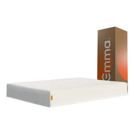 Colchão Casal Emma One Light 138x188cm, 2 Camadas de Espuma, à Vácuo, Firmeza Ideal, Suporte Corporal, Conforto