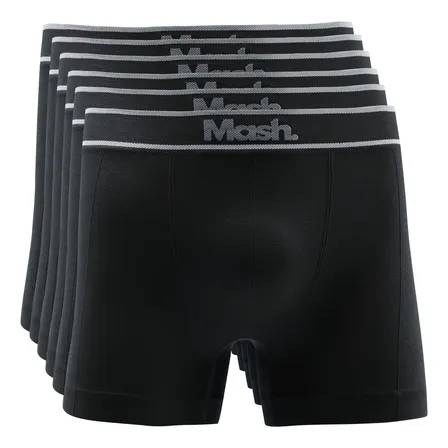 Kit 6 Cuecas Boxer Mash Poliamida Toque Gelado Sem Costura