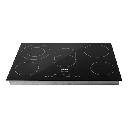 Cooktop Elétrico Philco Volcano Vitrocerâmico 8400w Cor Preto