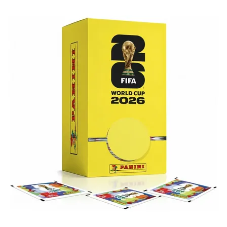 Caixa Amarela Dispenser Copa Do Mundo 2026 - 100 Envelopes